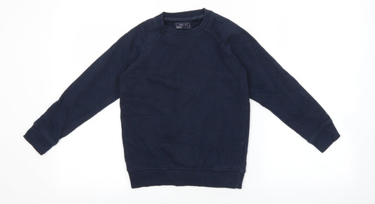 NEXT Boys Blue Cotton Pullover Sweatshirt Size 8 Years Pullover
