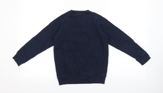 NEXT Boys Blue Cotton Pullover Sweatshirt Size 8 Years Pullover