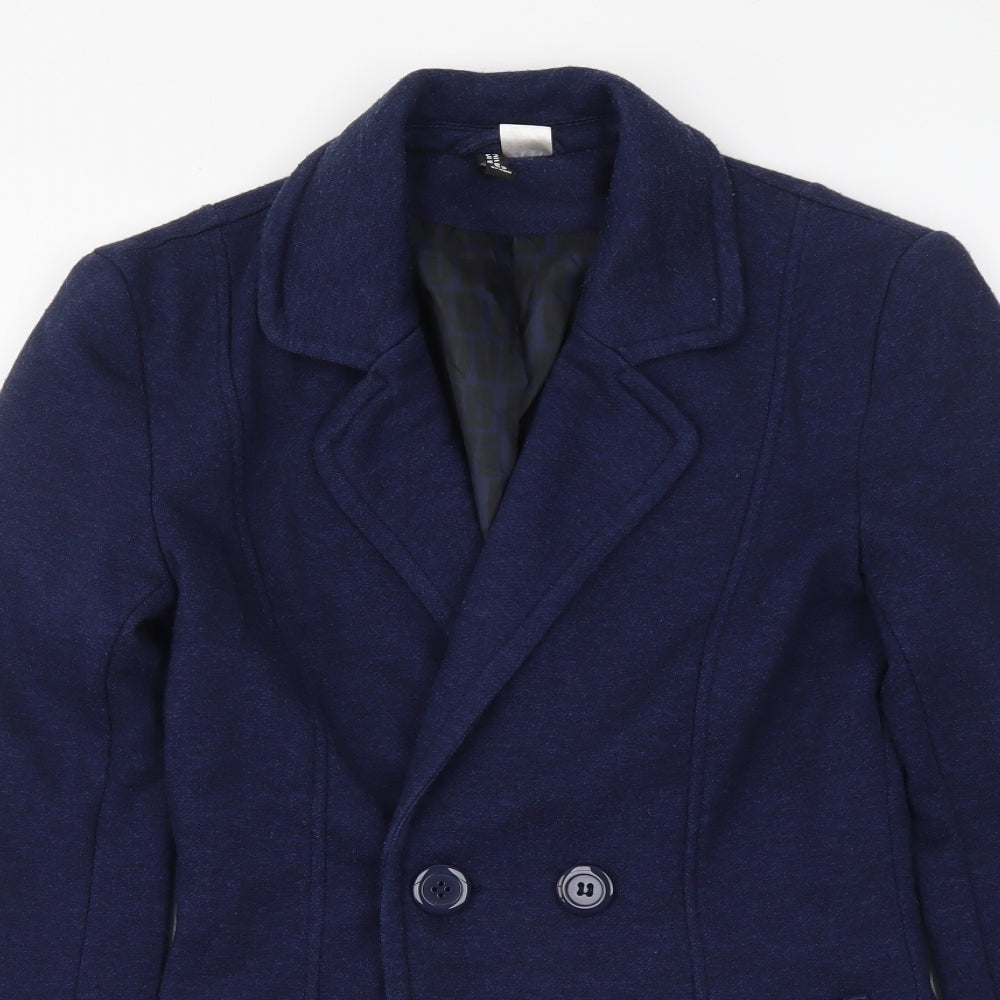 H&M Womens Blue Jacket Blazer Size XS Button