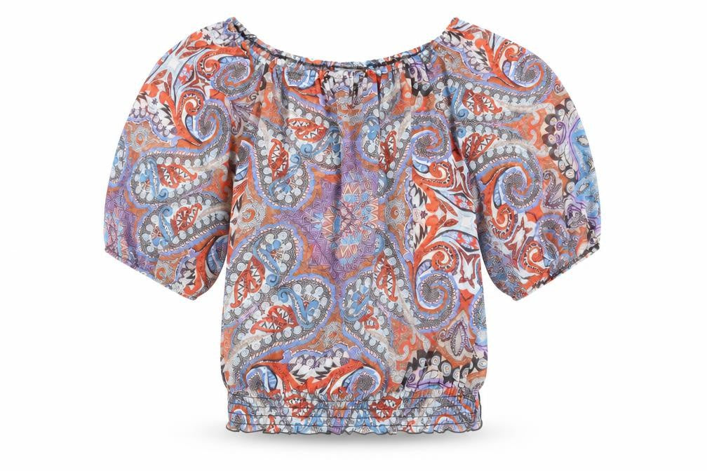 Wallis Womens Multicoloured Geometric Polyester Basic Blouse Size M Boat Neck