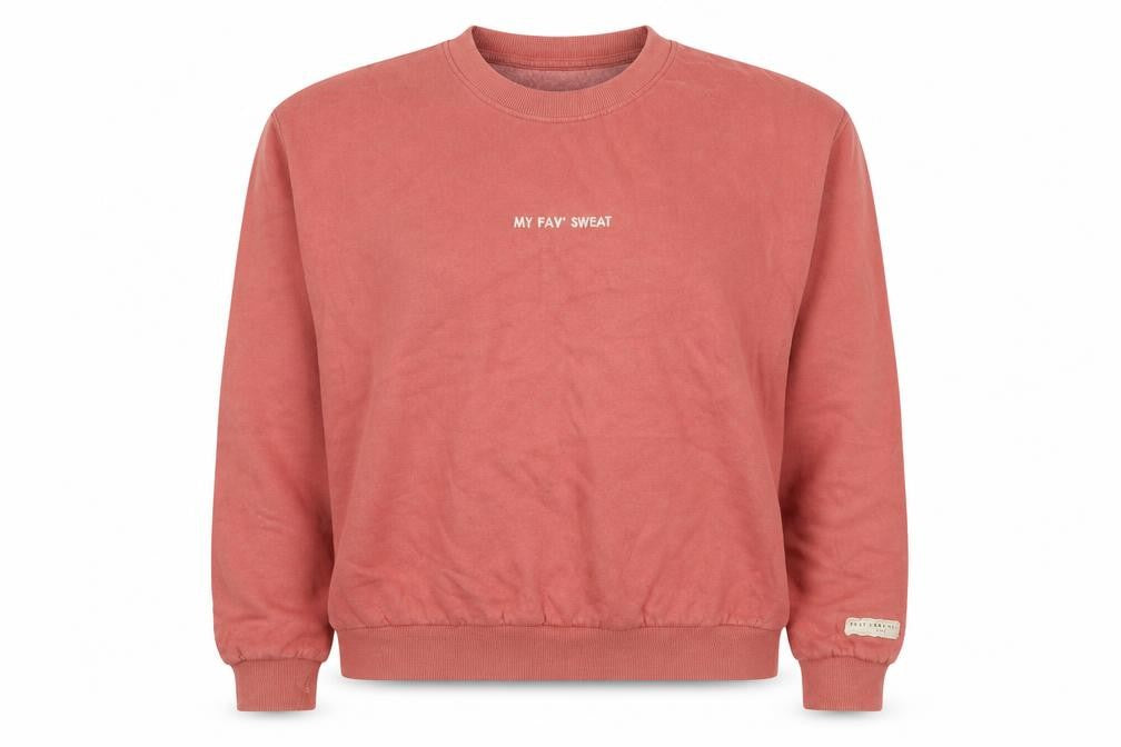 Bershka Womens Red Cotton Pullover Sweatshirt Size M Pullover - My Fav' Sweat