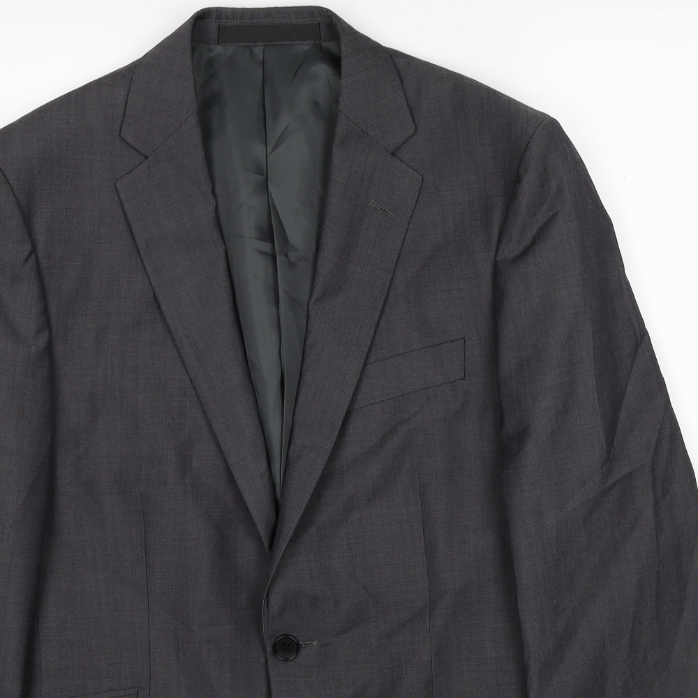 Marks and Spencer Mens Grey Polyester Jacket Blazer Size M