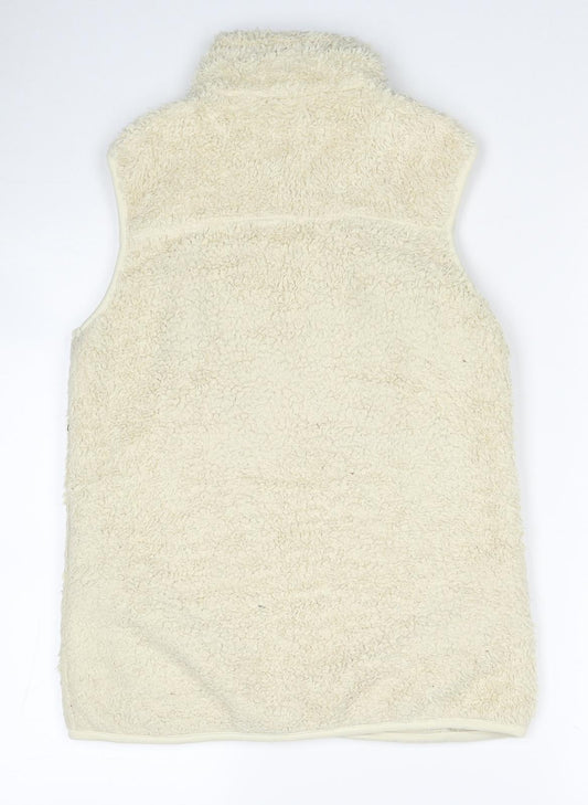 Mountain Life Womens Beige Gilet Waistcoat Size 10 Zip