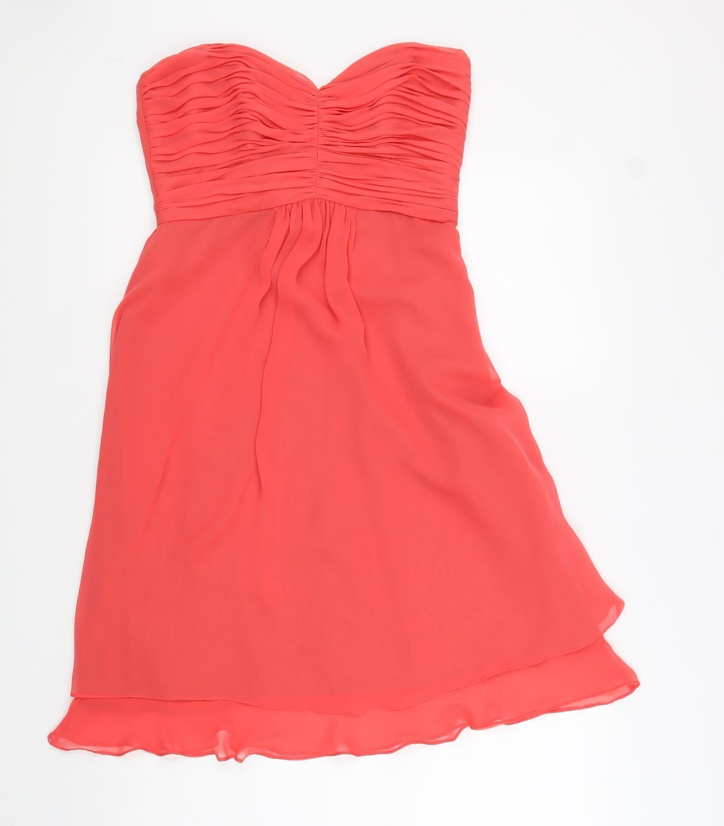 Ariella Womens Pink Polyester Mini Size 6 Sweetheart Lace Up