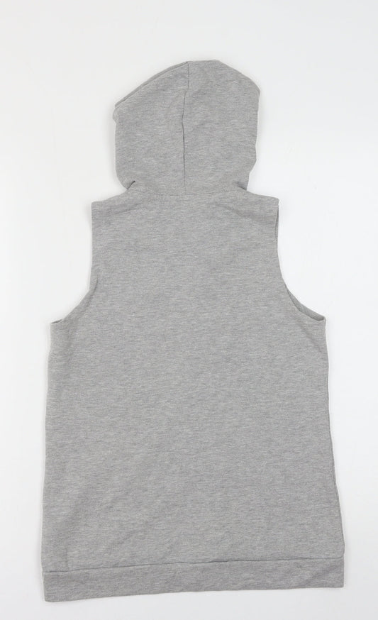 Debenhams Womens Grey Cotton Full Zip Sweatshirt Size 8 Zip