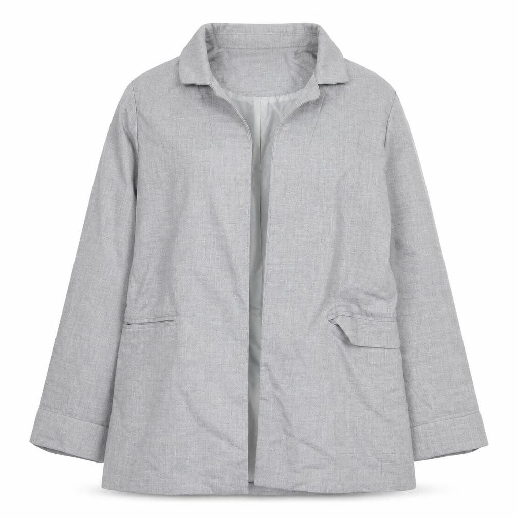 New Look Womens Grey Jacket Size 6 Button
