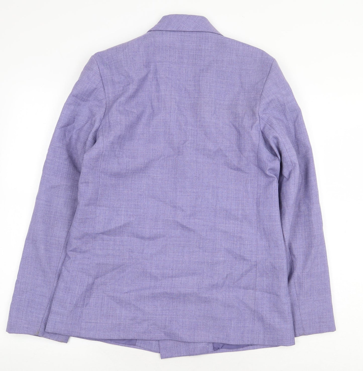 The Dunedin Tradition Womens Purple Polyester Jacket Blazer Size 12