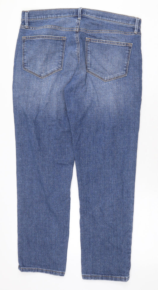 Sonoma Womens Blue Cotton Skinny Jeans Size 34 in Regular Zip