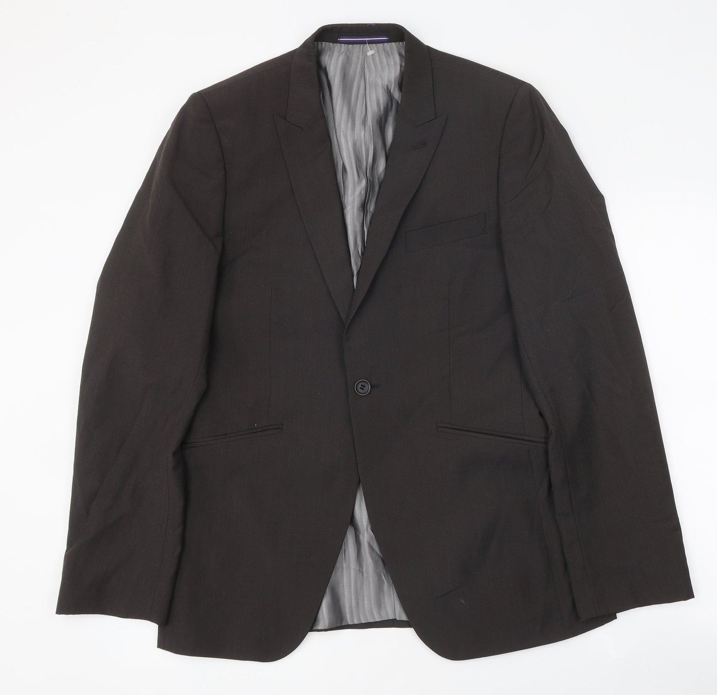 Tahari Mens Brown Polyester Jacket Blazer Size 38