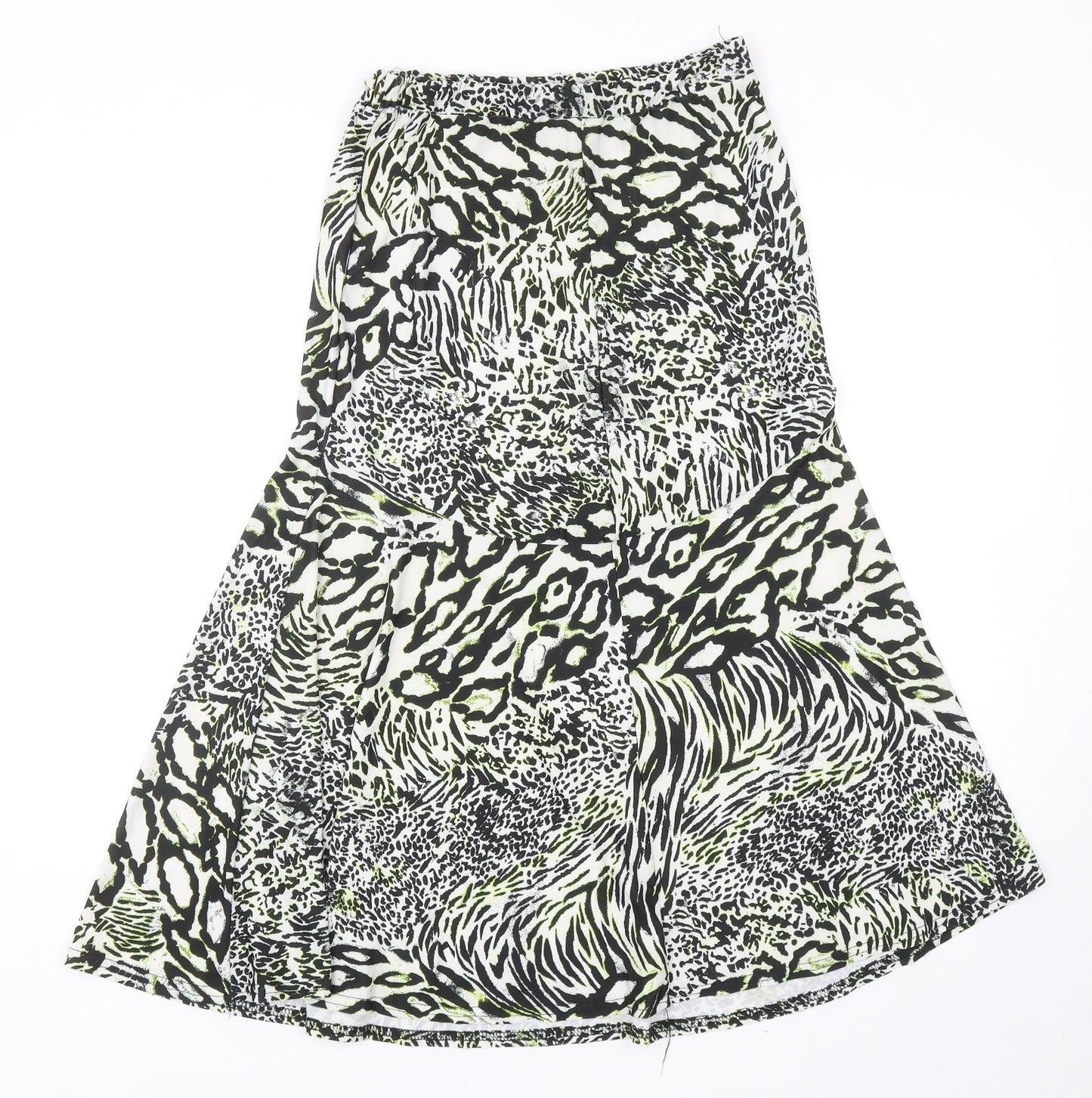 Ency Womens Multicoloured Geometric Polyester Trumpet Skirt Size 8