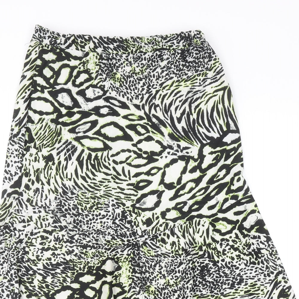 Ency Womens Multicoloured Geometric Polyester Trumpet Skirt Size 8