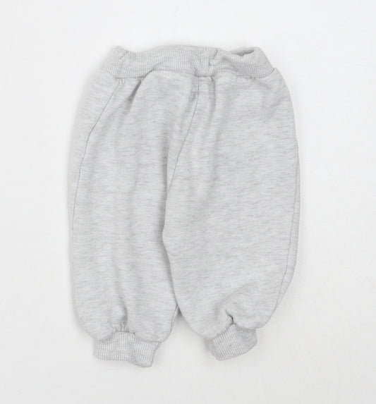 Early Days Girls Grey Polyester Jogger Trousers Size 3-6 Months Drawstring