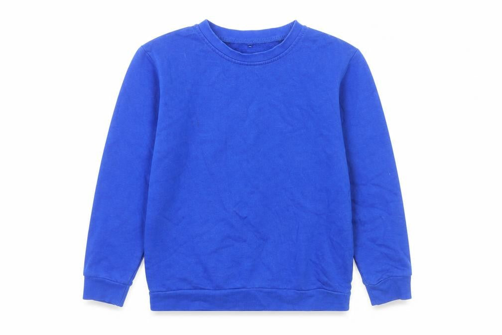 George Boys Blue Cotton Pullover Sweatshirt Size 8-9 Years Pullover