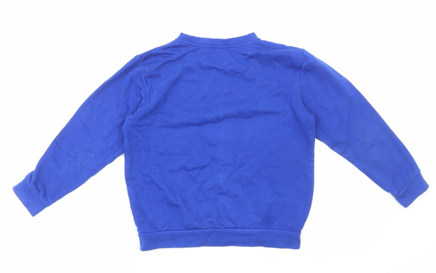 George Boys Blue Cotton Pullover Sweatshirt Size 8-9 Years Pullover