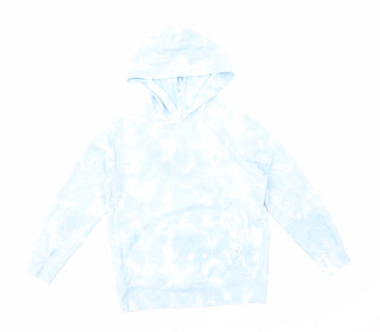 Gap Girls Blue Cotton Pullover Hoodie Size M Pullover