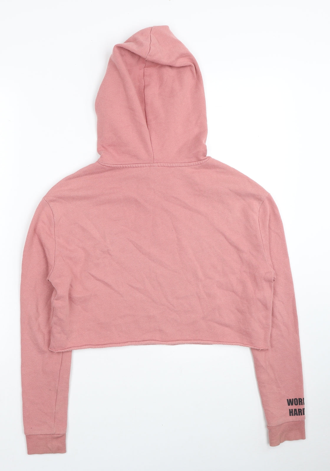 Divided by H&M Womens Pink Cotton Pullover Hoodie Size XS Pullover - Play Hard