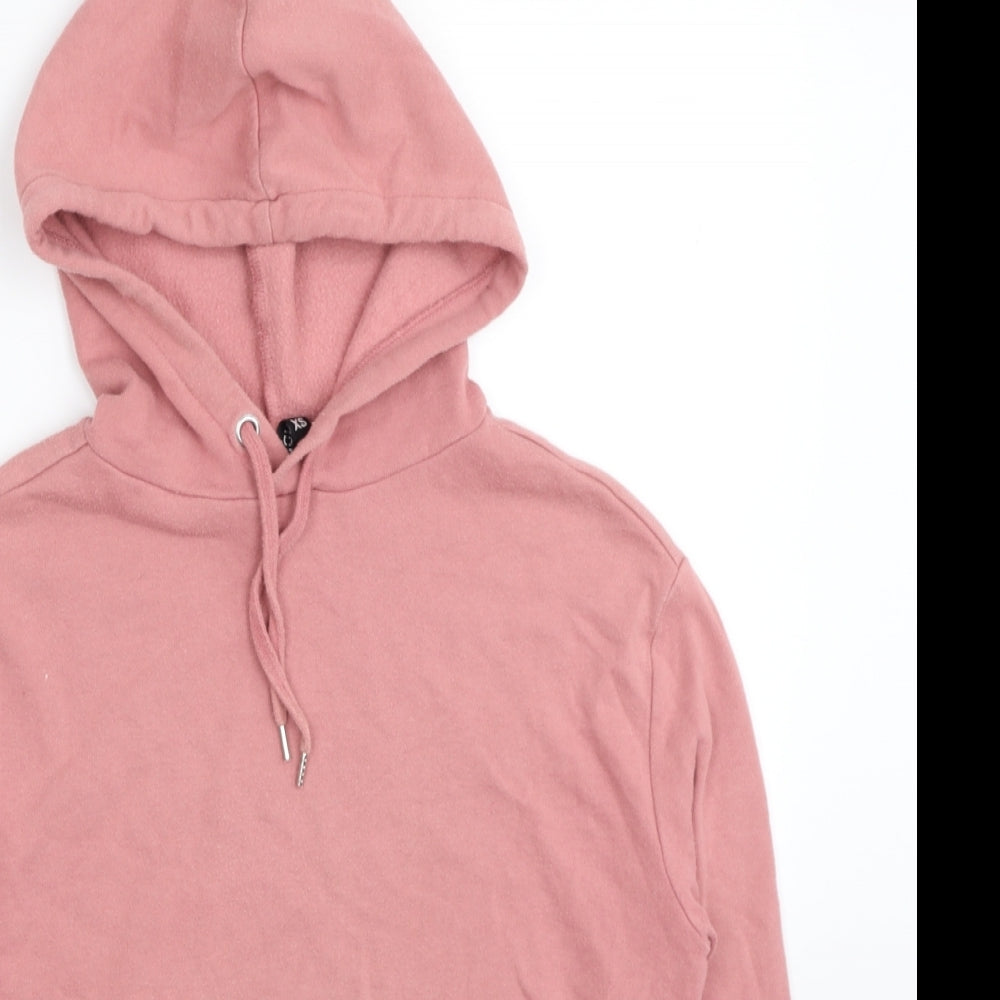 Divided by H&M Womens Pink Cotton Pullover Hoodie Size XS Pullover - Play Hard