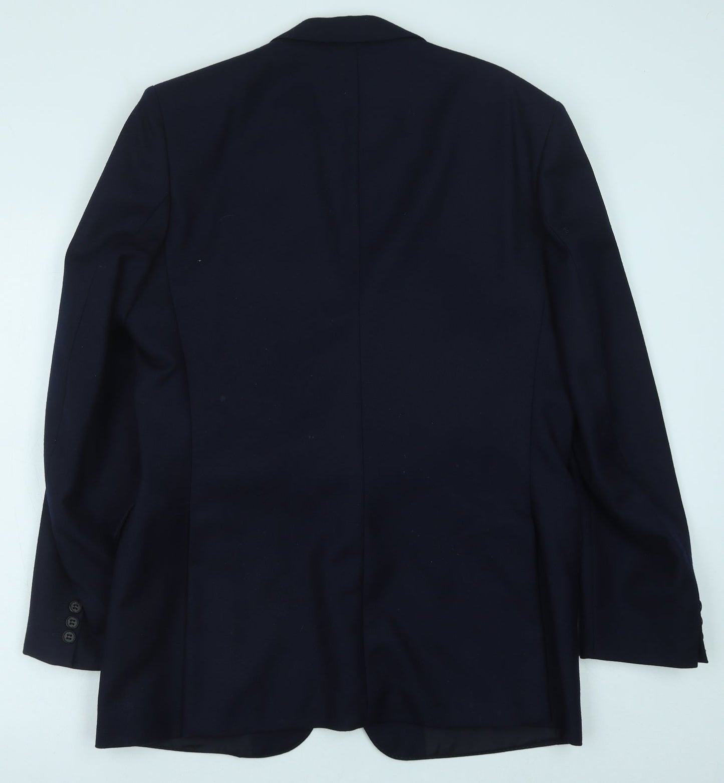Preworn Mens Blue Viscose Jacket Blazer Size 42