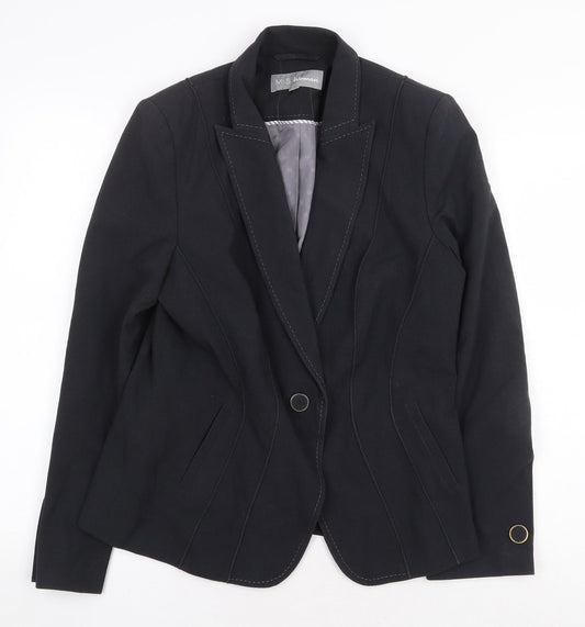 Marks and Spencer Womens Grey Jacket Size 14 Button