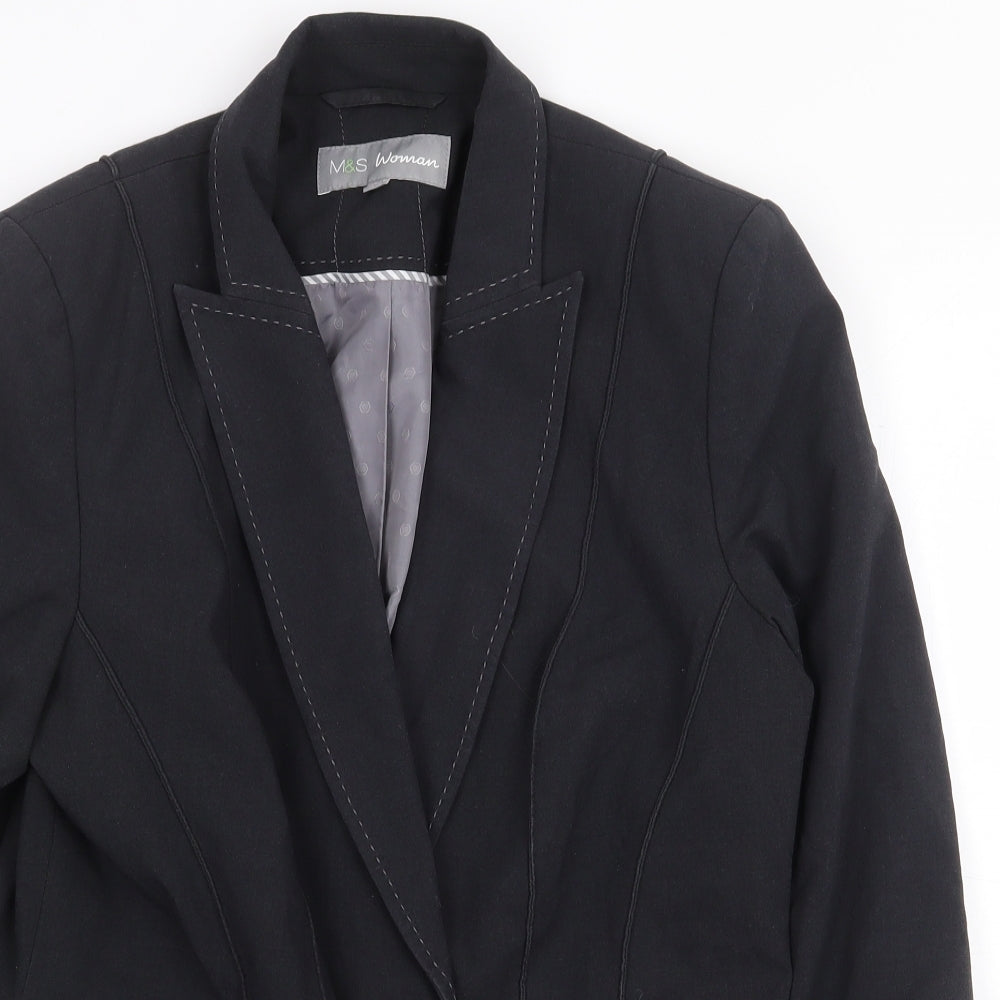 Marks and Spencer Womens Grey Jacket Size 14 Button