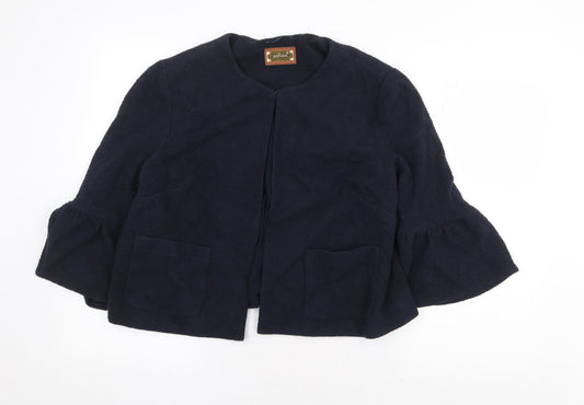 Marks and Spencer Womens Blue Jacket Size 16 Hook & Eye