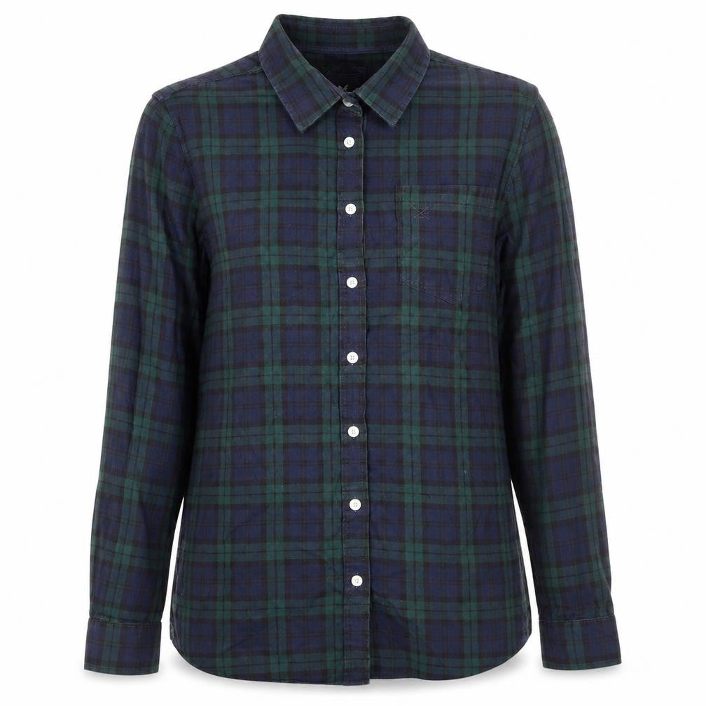 Crew Clothing Multicoloured Plaid 100% Cotton Basic Button-Up Size 8 Collared