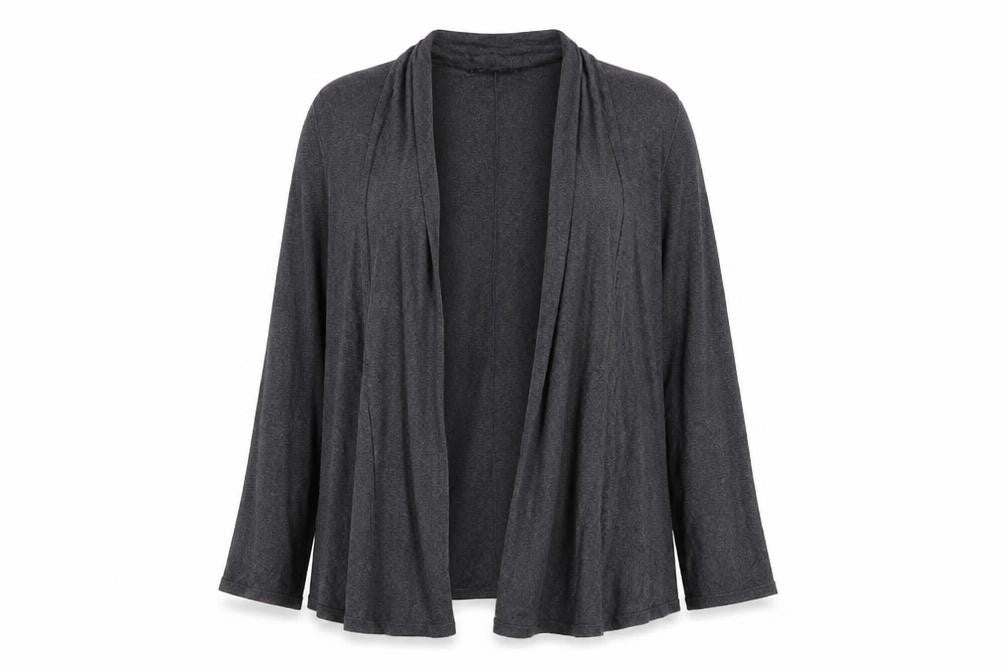 Marks and Spencer Womens Grey V-Neck Viscose Cardigan Jumper Size 8