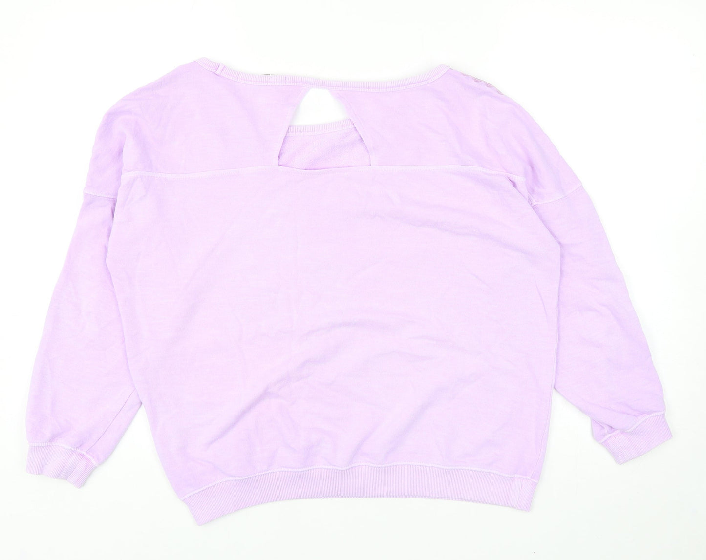 NEXT Womens Purple Cotton Pullover Sweatshirt Size S Pullover