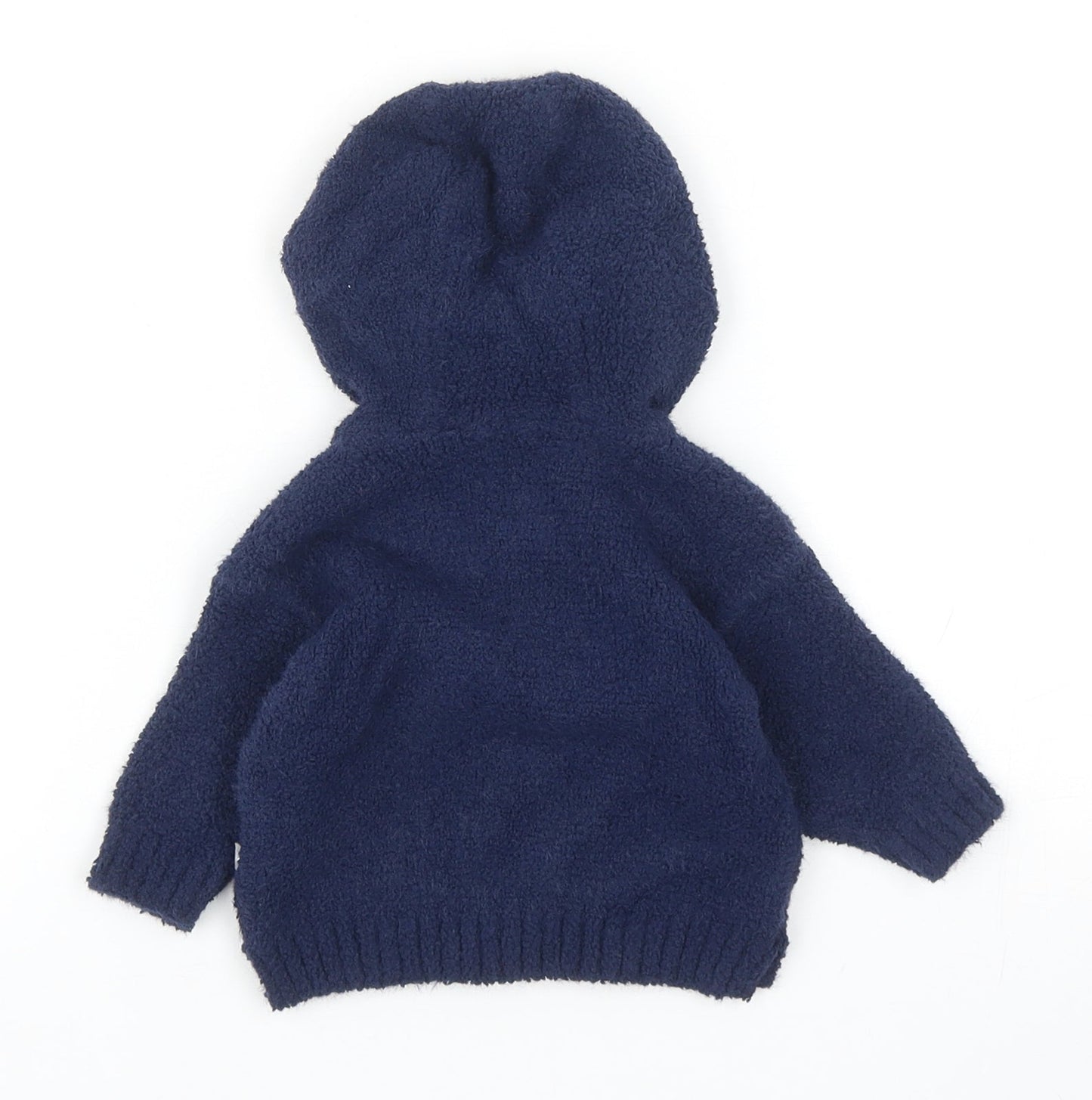 F&F Boys Blue Polyamide Pullover Jumper Size 0-3 Months Pullover
