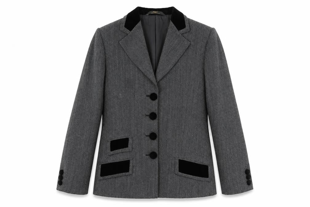 Marks & Spencer Womens Grey Jacket Size 12 Button