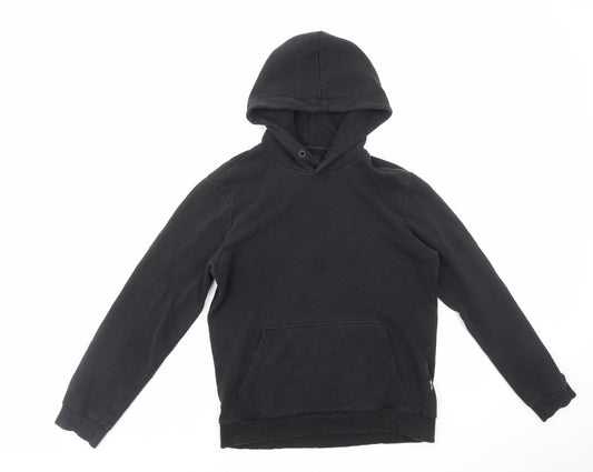 ONLY & SONS Mens Black Cotton Pullover Hoodie Size S