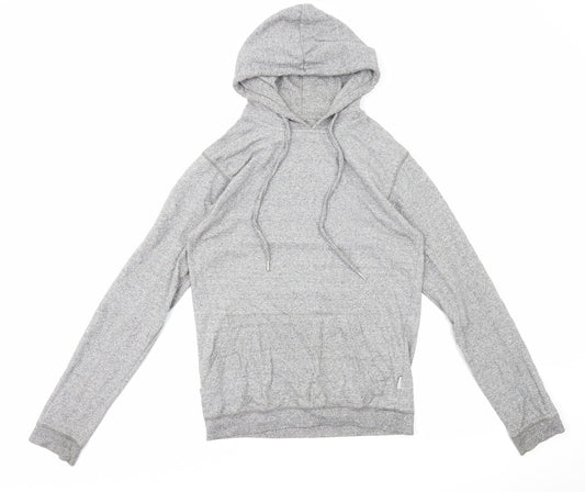 Bellfield Womens Grey Cotton Pullover Hoodie Size S Pullover