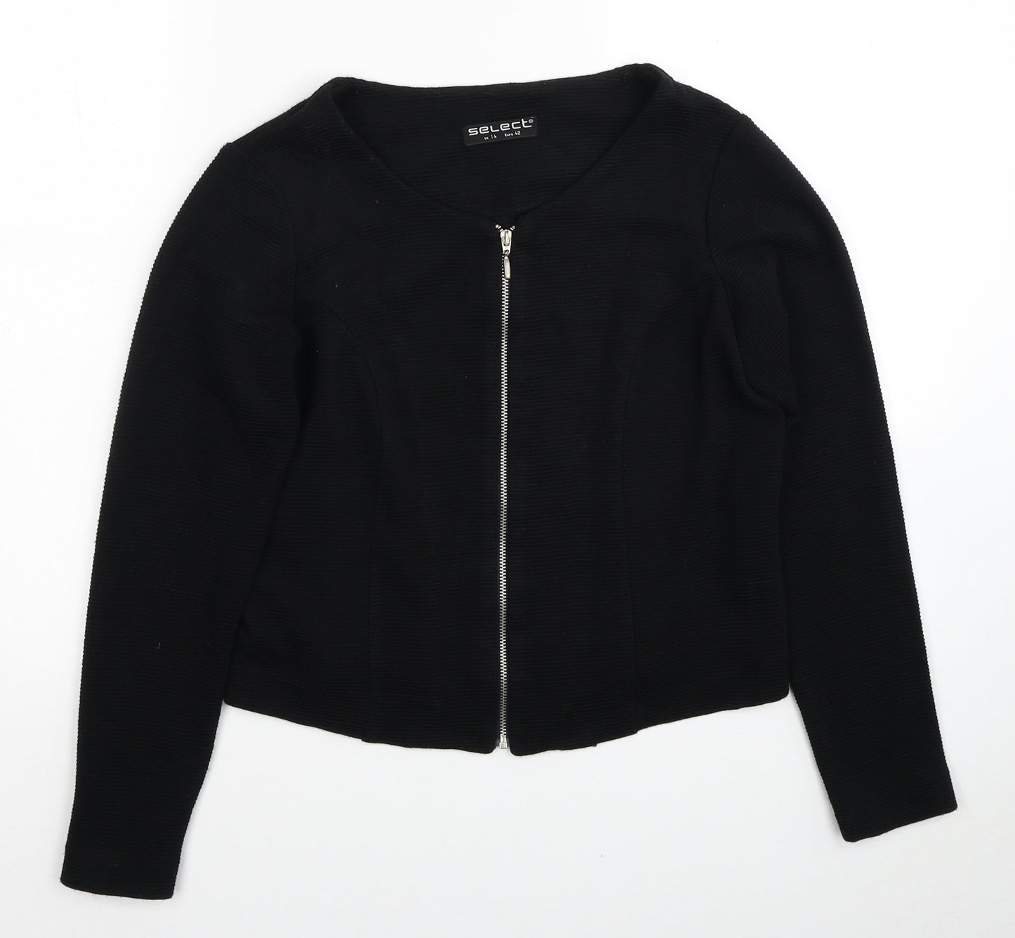 Select Womens Black Jacket Size 14 Zip