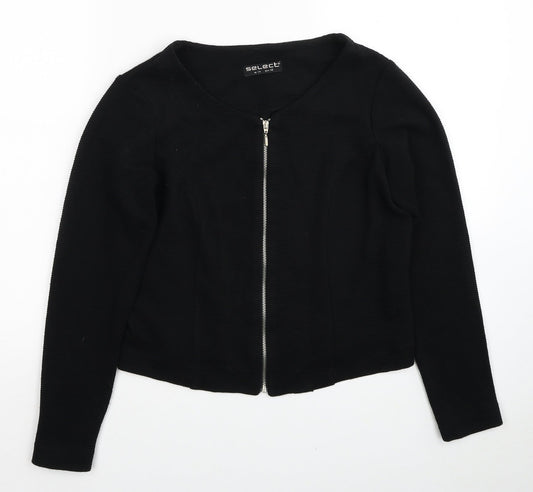 Select Womens Black Jacket Size 14 Zip
