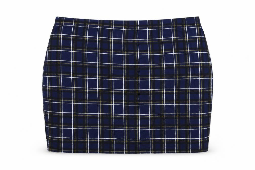 Boohoo Womens Blue Geometric Viscose Bandage Skirt Size 28