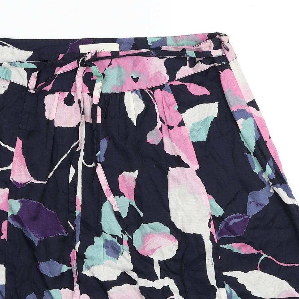 Jackpot Womens Multicoloured Geometric Viscose Flare Skirt Size 6 Zip