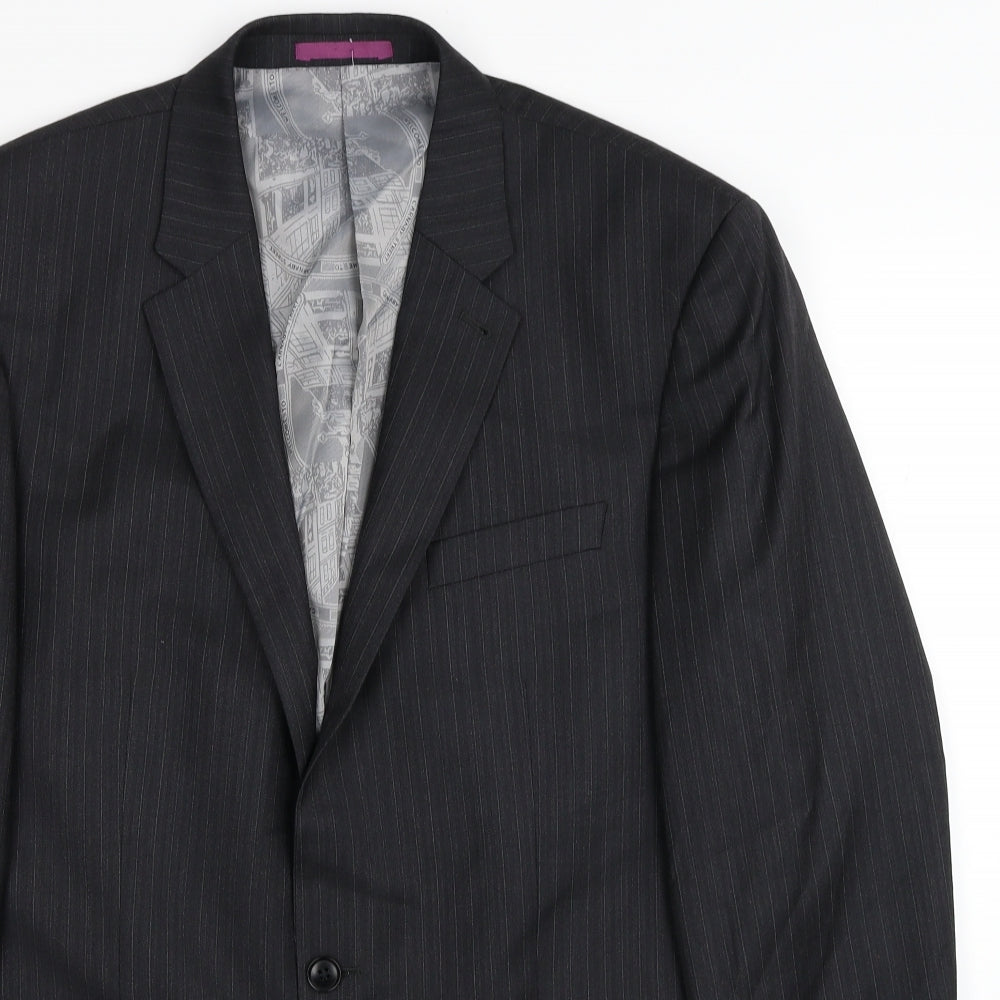 NEXT Mens Grey Wool Jacket Suit Jacket Size 42