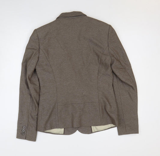 NEXT Womens Brown Jacket Size 10 Button
