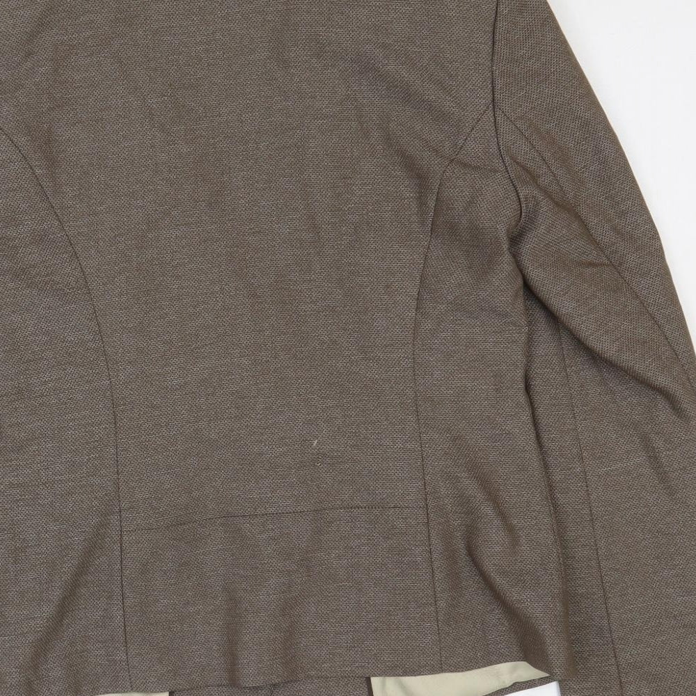 NEXT Womens Brown Jacket Size 10 Button