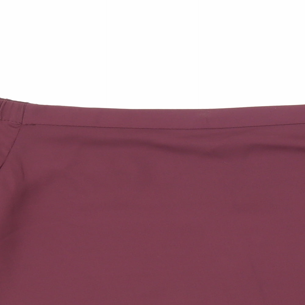 New Look Womens Red Polyester Basic Blouse Size 8 Off the Shoulder - Bardot