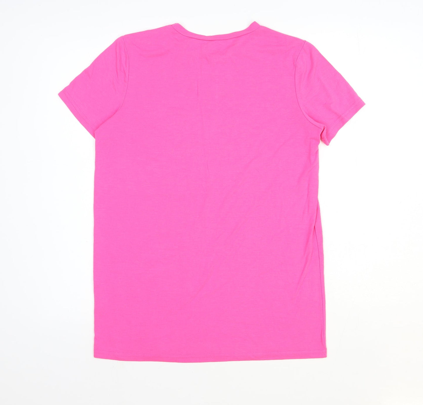 Atmosphere Womens Pink Polyester Basic T-Shirt Size 10 Round Neck Pullover - Cardio