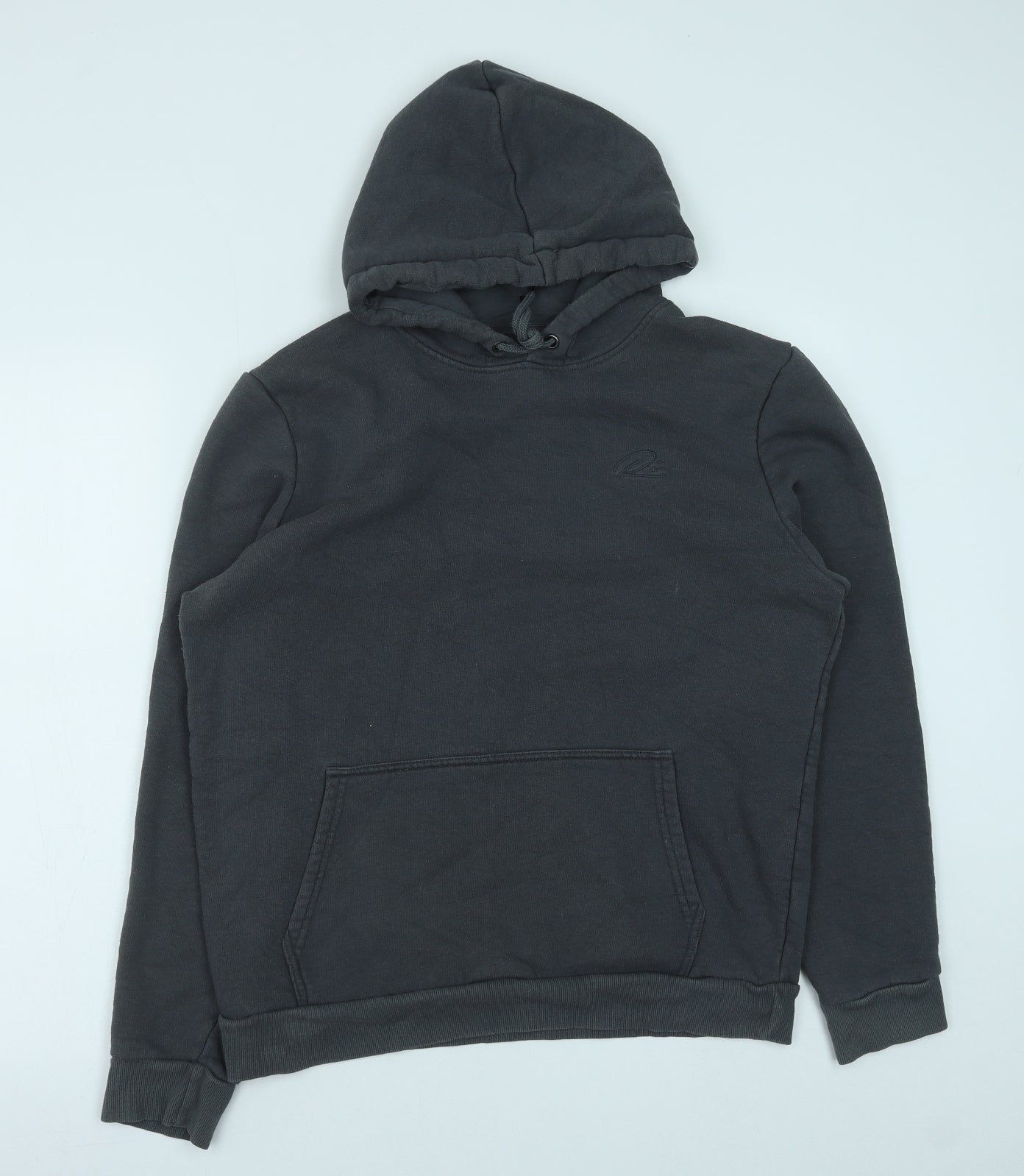 River Island Womens Grey Cotton Pullover Hoodie Size M Pullover