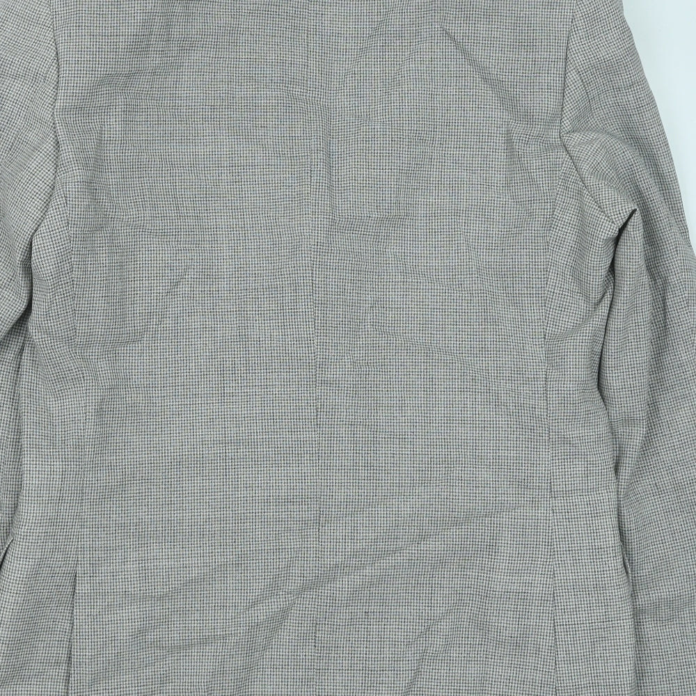 Marks and Spencer Mens Grey Polyester Jacket Blazer Size 36