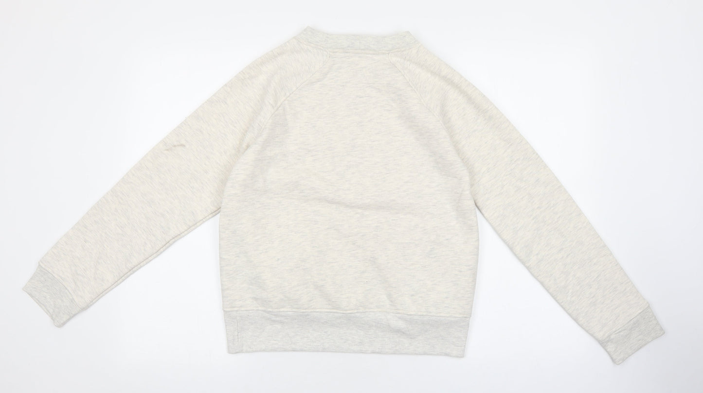 Marks and Spencer Womens Grey Polyester Pullover Sweatshirt Size 8 Pullover