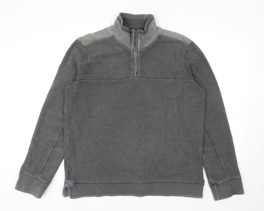 Fat Face Mens Grey Cotton Pullover Sweatshirt Size M