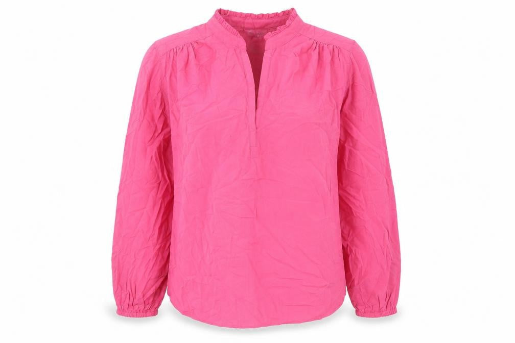 Marks and Spencer Womens Pink Viscose Basic Blouse Size 8 V-Neck