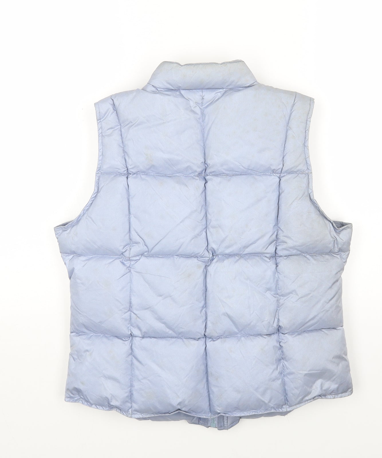 Warehouse Womens Blue Gilet Waistcoat Size 12 Zip