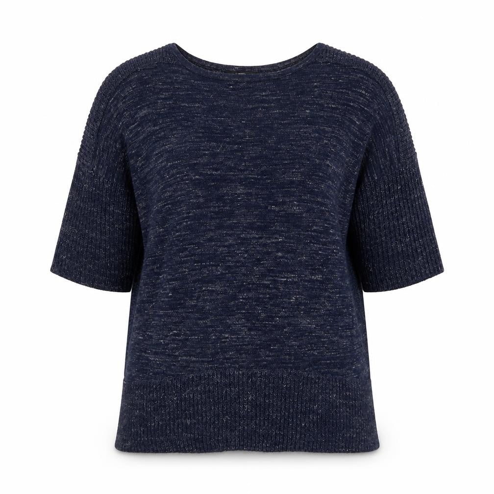 Marks and Spencer Womens Blue Round Neck Acrylic Pullover Jumper Size 12