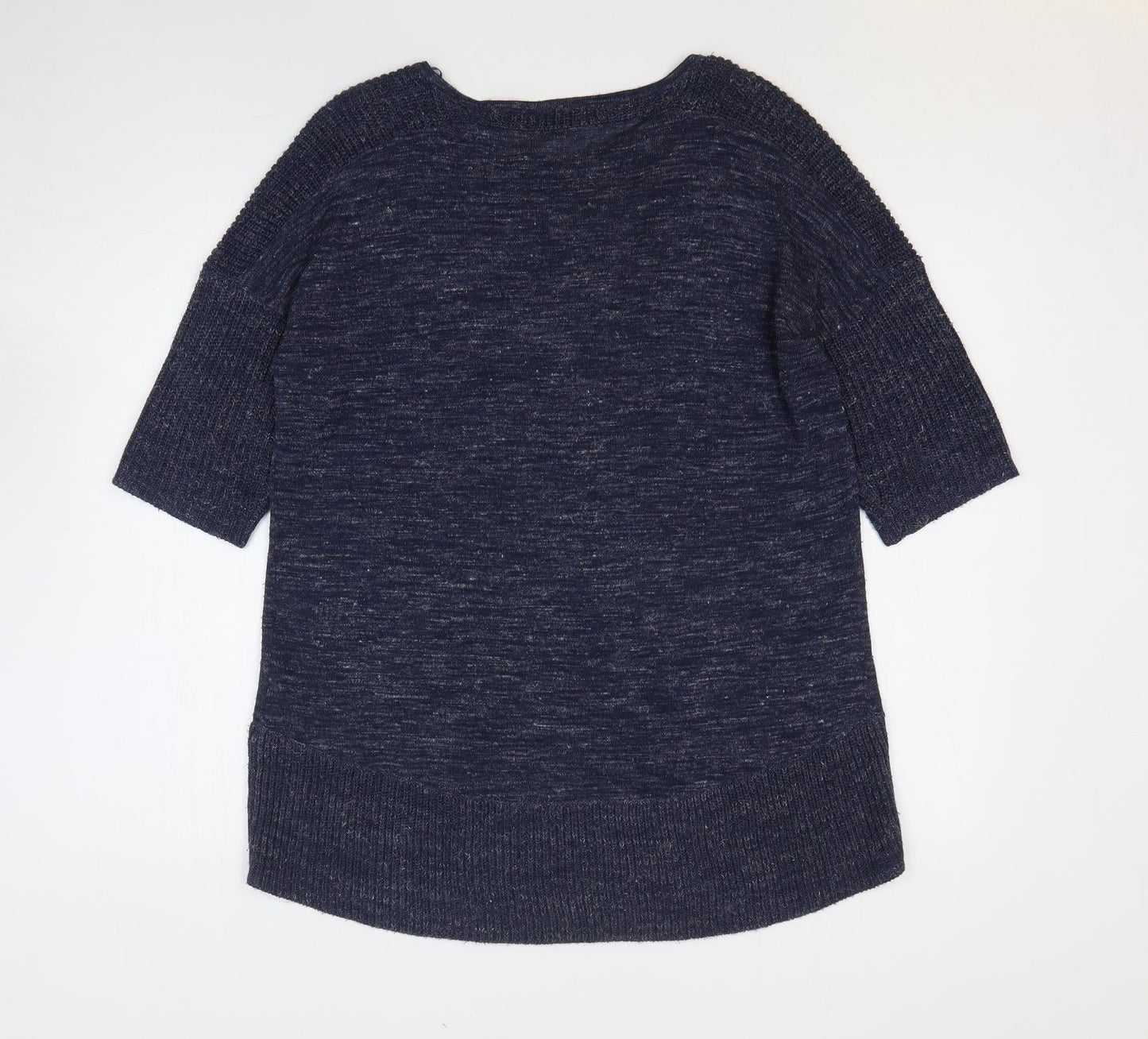 Marks and Spencer Womens Blue Round Neck Acrylic Pullover Jumper Size 12