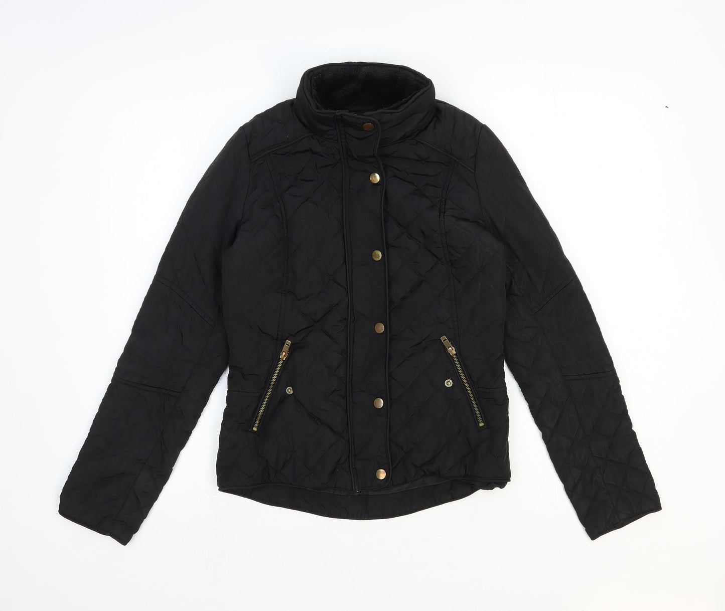 Stradivarius Womens Black Jacket Size S Zip